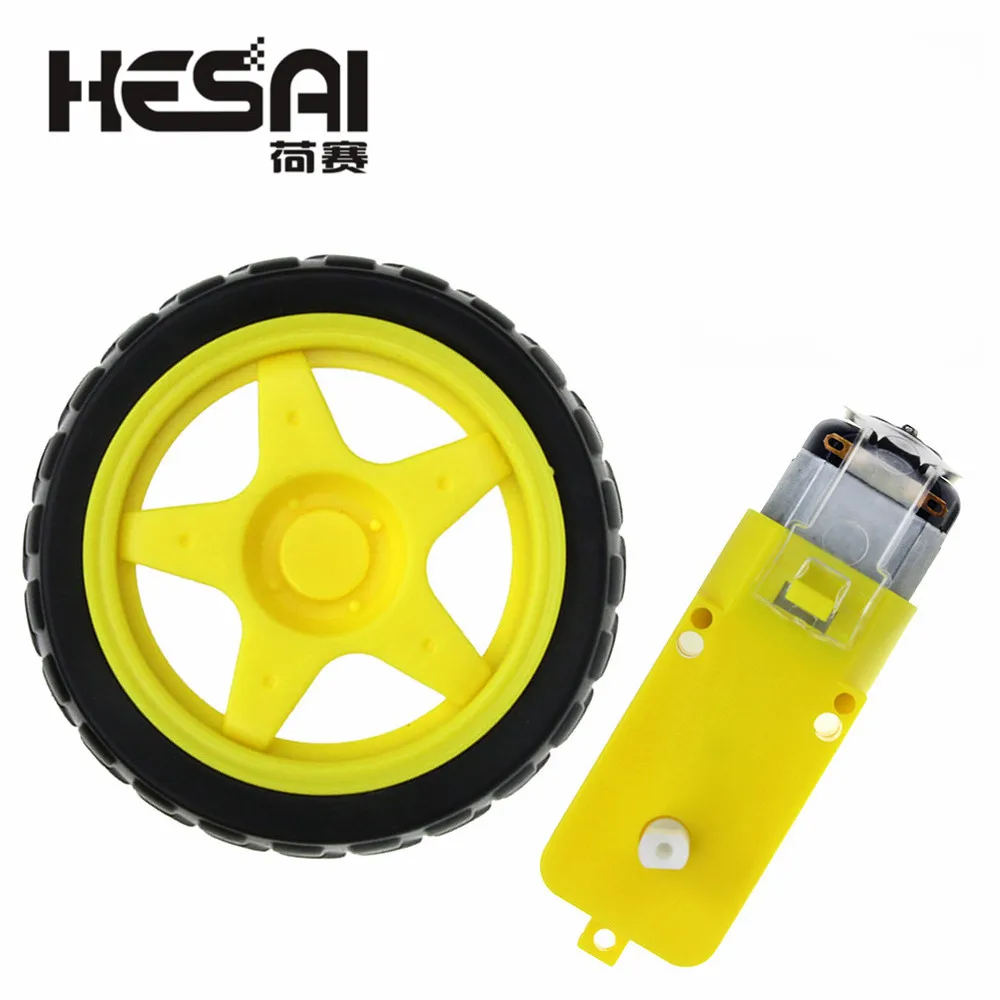 Deceleration DC TT Motor + Supporting Wheels/ Smart Car Chassis Motor/Robot Wheels DIY KIT | Электронные компоненты и
