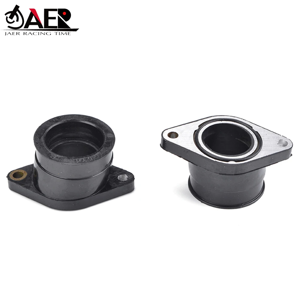JAER 2PCS Motorcycle Carburetor Engine Rubber Adapter Inlet Intake Pipe for Yamaha XT550 XT 550 1982 1983 5Y1-13586-01 |
