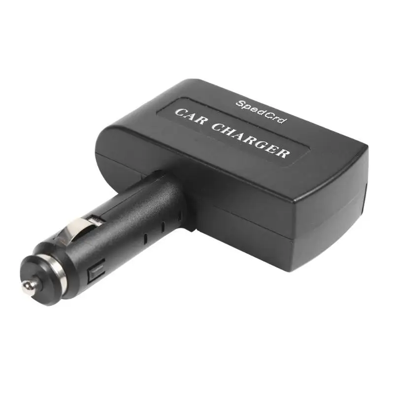 Универсальное регулируемое автомобильное зарядное устройство с 2 usb-портами QC 3,0, адаптер для быстрой зарядки, гнездо для прикуривателя для телефона, планшета