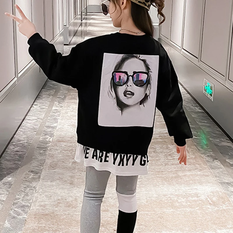 New Kids Clothes Sets Girls Autumn Clothing Teens Casual Big Children'S Sweater+ Pants Fashionable Sports Suits 4 5 7 9 11 13Y
