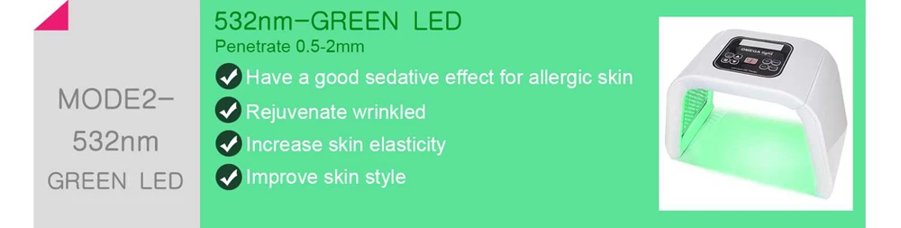CE Approval Foldable LED Lights In 7 Colors Stimulating Collagen Production Beauty Machine