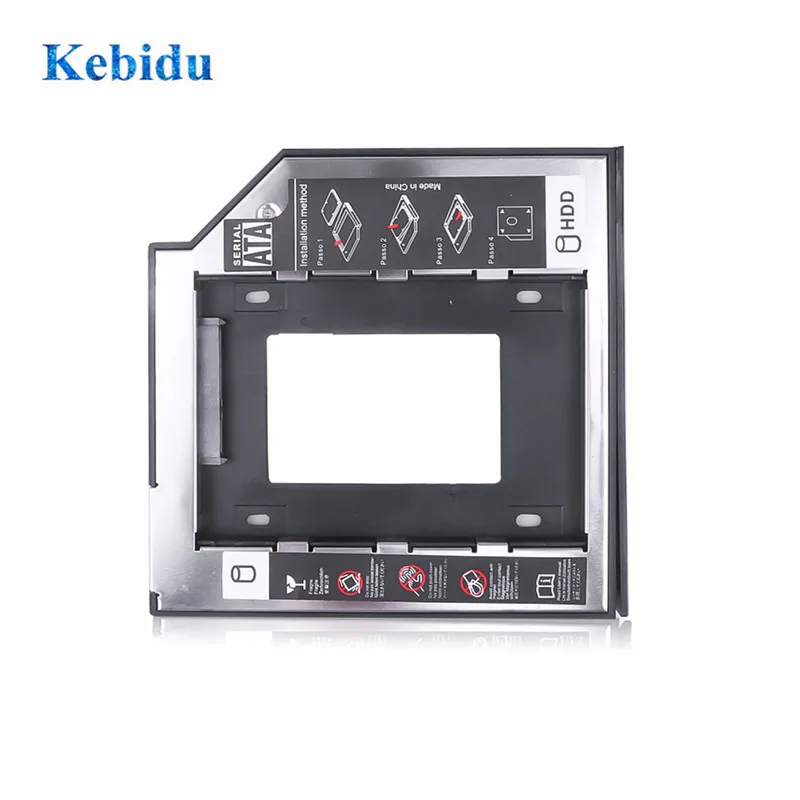 Kebidu 1 шт. Универсальный алюминиевый 2 5 й 9 мм Ssd Hd SATA жесткий диск HDD Caddy Adapter Drive Bay для