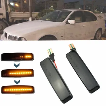 

For BMW 5 Series E39 1995-2003 M5 Led Dynamic Turn Signal Light Side Marker Fender Sequential Lamp Blinker Indicator Trim Cover