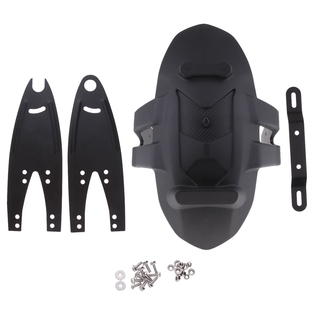 Motorcycle Rear  Mud Guard W/ License Plate Mount Bracket #005