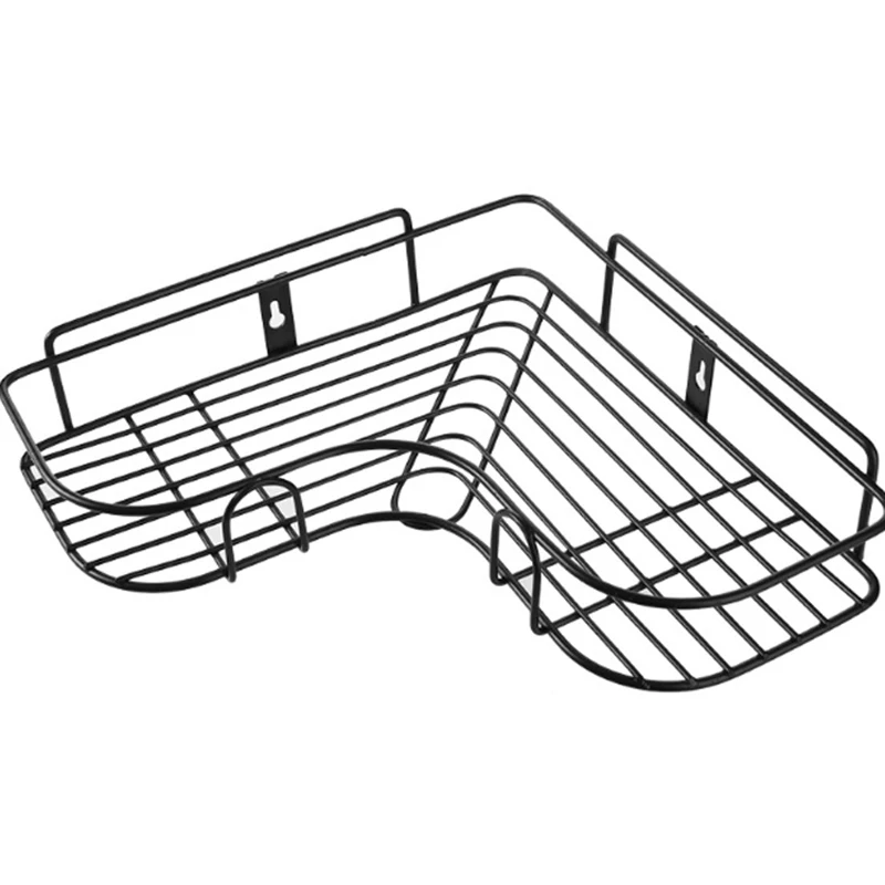 1 shelf Треугольная настенная угловая стойка для ванной, кухни, душевой шкаф, полка, органайзер, пробивной держатель,, WWO66 - Цвет: 1 shelf