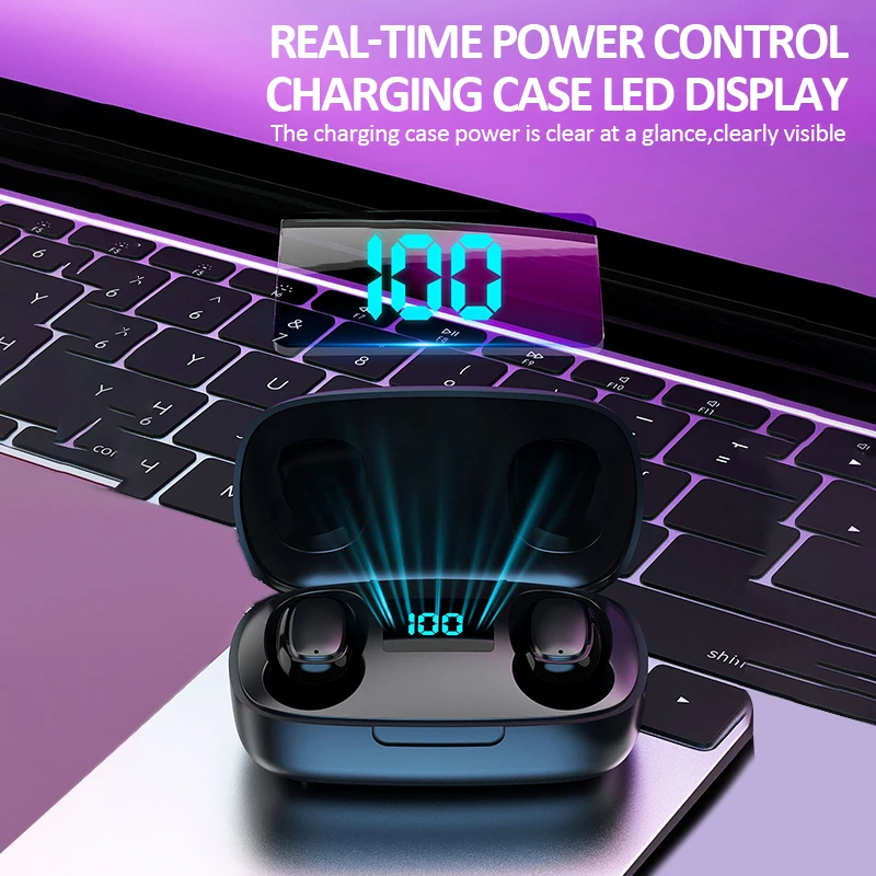 Earphones Wireless headphones Bluetooth Earphone TWS Headset Earbuds 5 0 Blutooth Ear Phones LED Display For iOS Android IPhone
