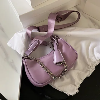 

Small Oxford Cloth Crossbody Bags For Women 2020 Fashion Elegant Shoulder Handbags Female Travel Solid Color Cross Body Bag