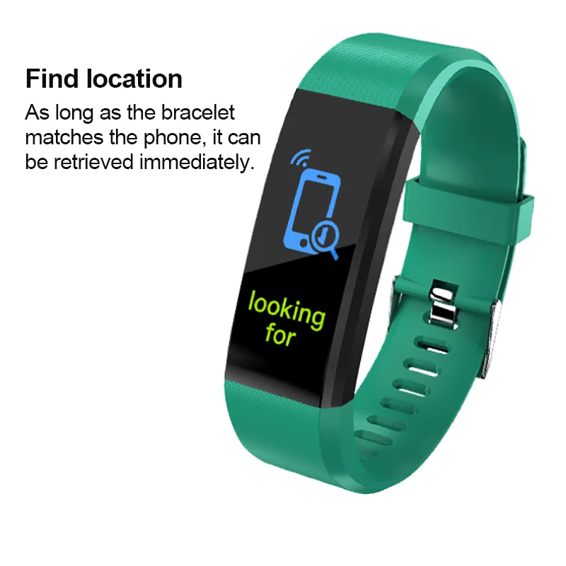 115plus Smart Watch For Men Body Temperature Measurement Blood Pressure Heart Rate Monitor Smart Bracelet Band For Android iOS