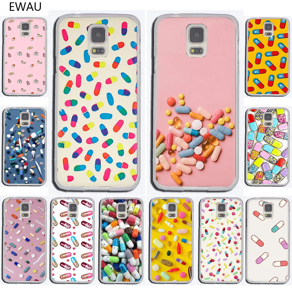 

EWAU Medical Pills Hard phone cover case for Samsung Galaxy S6 7 Edge S8 9 10 Plus Note 8 9 10 M10 20 30 40