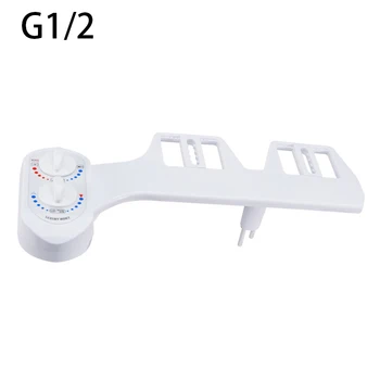 

9pcs Intelligent Simple Toilet Bidet Flusher Double Sprayer Nozzle+Connector+Pipe Home Garden Improvement