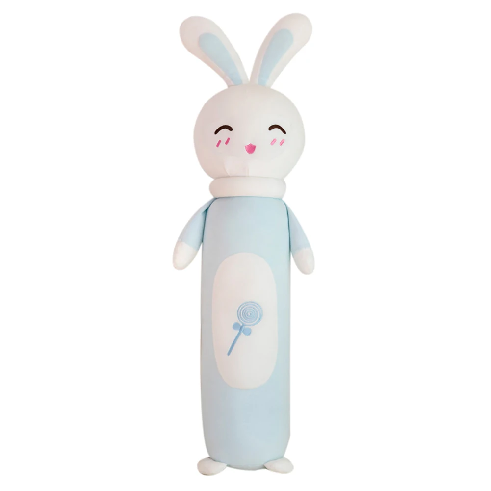 blue-65cm-Happy Мультяшный кролик милая длинная Плюшевая Кукла Мягкие игрушки мягкая подушка качественные подарки домашняя спальня@ LS - Цвет: blue-65cm-Happy
