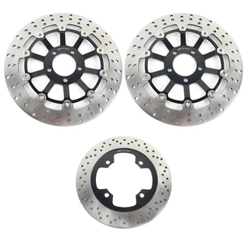 

BIKINGBOY Round Front Rear Brake Discs Disks Rotors For Kawasaki ZR-7 99-05 ZR-7S 01-05 ZZR 600 E 93-07 ZZR 400 04-05 Zephyr 550