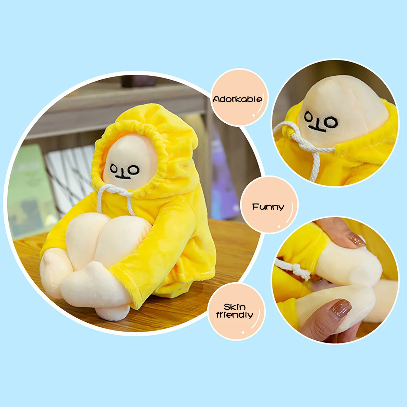Banana Man Deformable Doll Plüsch Toy Pillow Weicher Funny Plüsch Spielzeug 