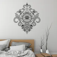 Мандала домашний декоративный виниловый Наклейка на стену цветочное искусство Йога гостиная Hinduism наклейки для медитации спальня Фреска Съемный 3783