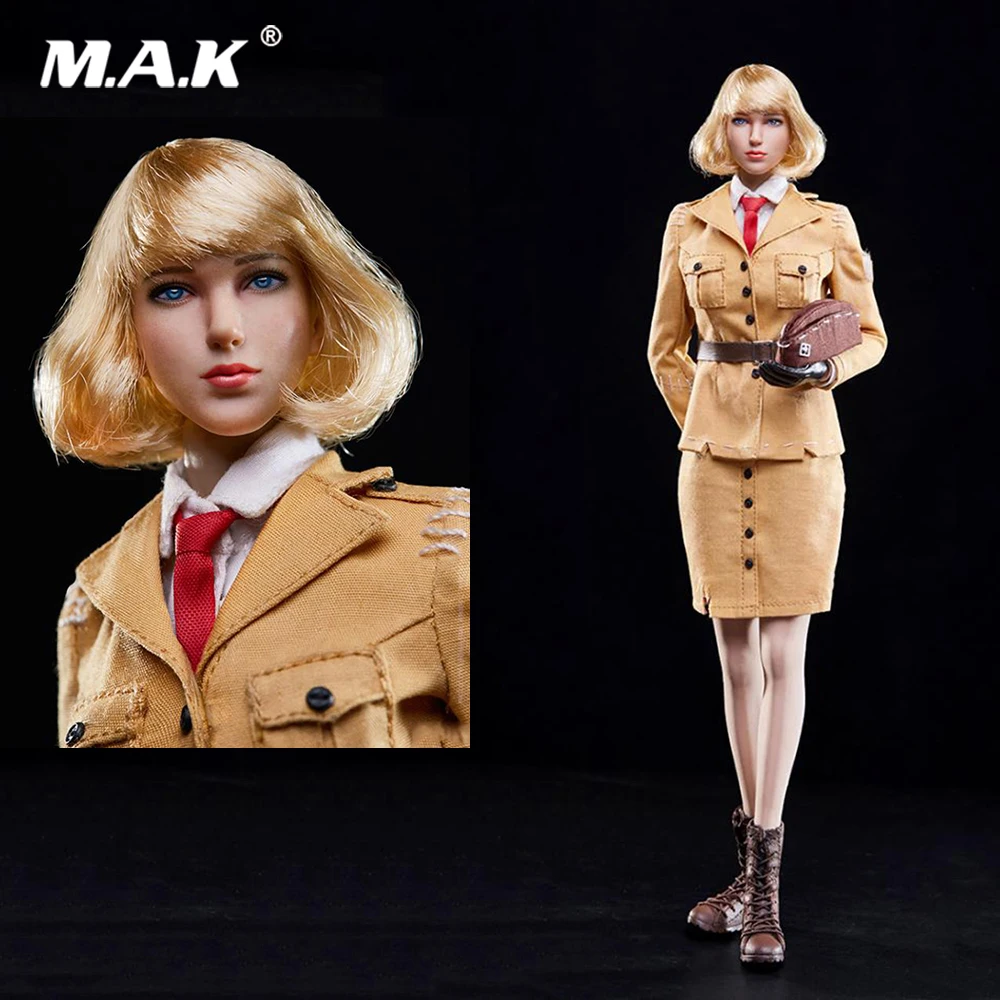 В наличии 1/6 Женская фигурка аксессуар Identity V Женская воздушная сила голова Униформа костюм одежда модель для 12 ''фигурка тела