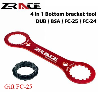 zracing 4 в 1 Нижний Кронштейн гаечный ключ инструмент, совместимый с SRAM DUB, SHIMANO BSA/FC-25/FC-24, CNC AL7075 DUB-BSA инструменты