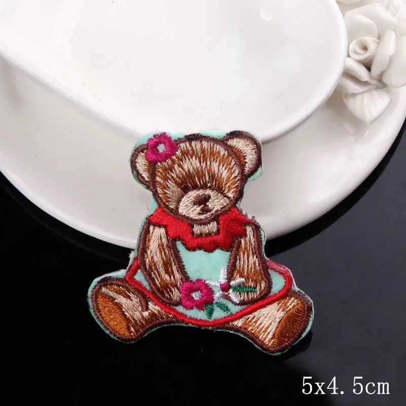 PE4725CT Железные нашивки DIY милые животные нашивки на одежду вышитые нашивки для одежды патч пошив одежды аксессуары для одежды - Цвет: PE4725CT