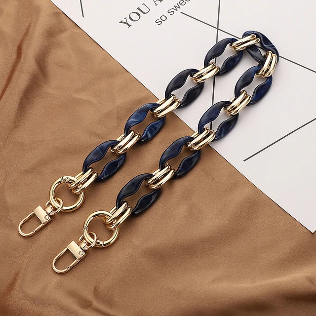 New Acrylic Bag Chain Bag Strap Removable Bag Accessories Colourful Women's Resin Chain chain of bags Purse Chain Fishbone chain L203-A2-LS