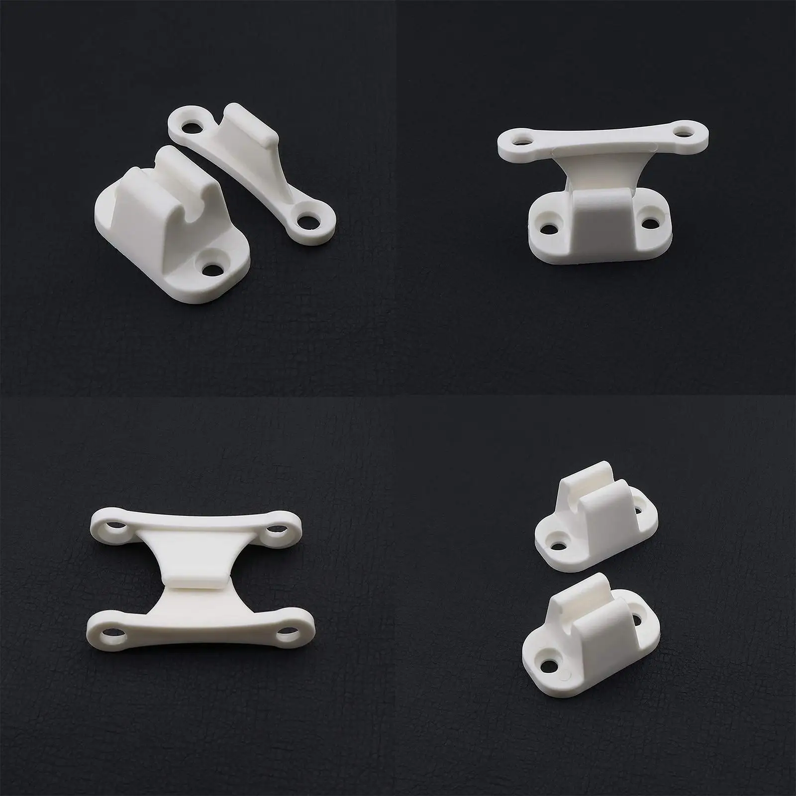 2x Caravan RV Motorhome Camper Main Door Gate Push Catch Retainer Clip Holder Stay Spacer Caravan Boat Accessories White Nylon caravan door catch