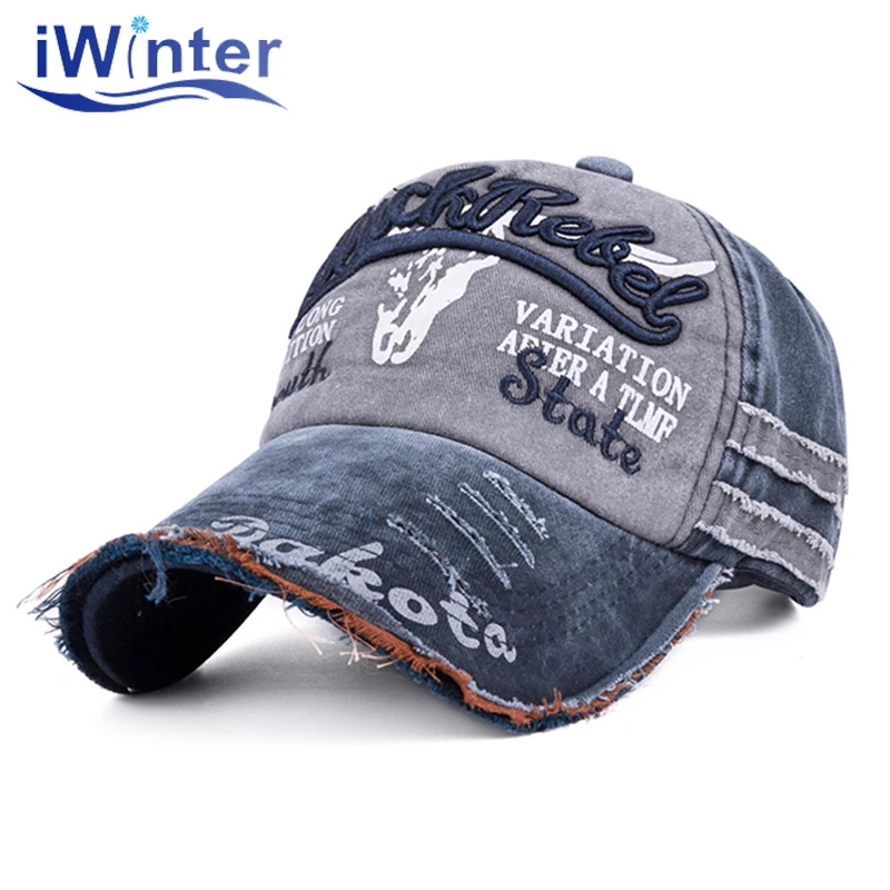 Джинсовые бейсболки IWINTER в стиле хип хоп|adjustable hat|fashion snapback hatssnapback hats |