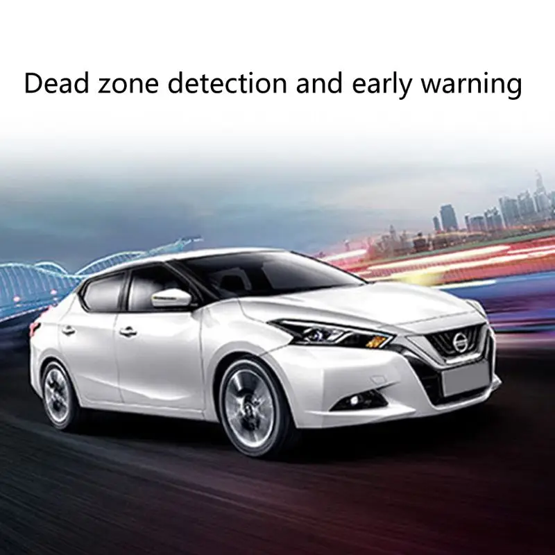 

BSM-24 Two-color Light Warning Microwave Sensor Blind Spot Mirror with Power Headted Function Radiolocator Based Safety W91F