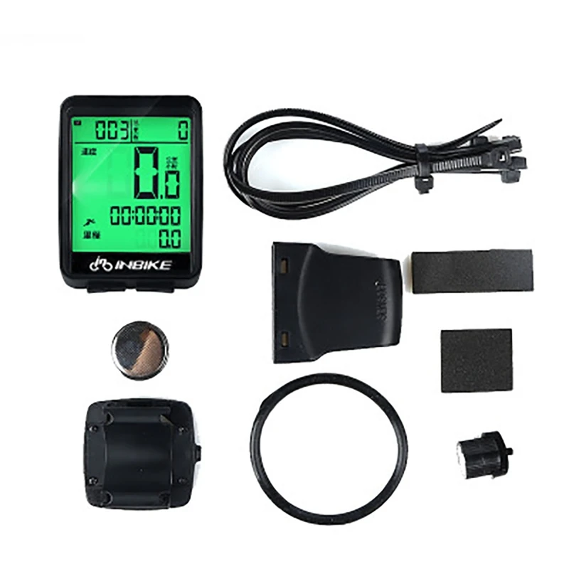 

Wireless Bicycle Computer Water Resistant Mountain Bike Motorcycle Speedometer Stopwatch Odometer