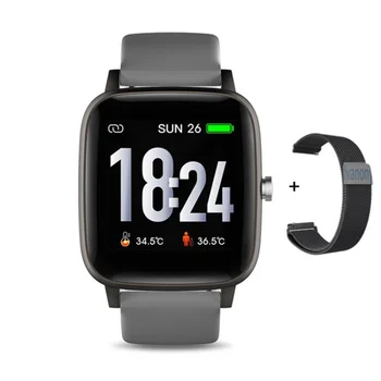 

Smartwatch T98 Smart Watch 2020 Body Temperature Heart Rate Monitor Blood Pressure Oxygen Waterproof IP67 For IOS Android VS T01