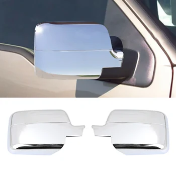 

Areyourshop Chrome Rear Mirror Cover For Ford F-150 F150 2004 2005 2006 2007 2008 Car Exterior Accessories Parts