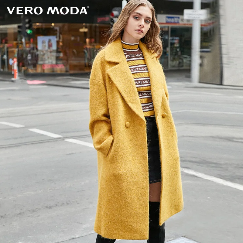Tanie Vero Moda damska długa wełniana kurtka zimowa z alpaki | 319427507