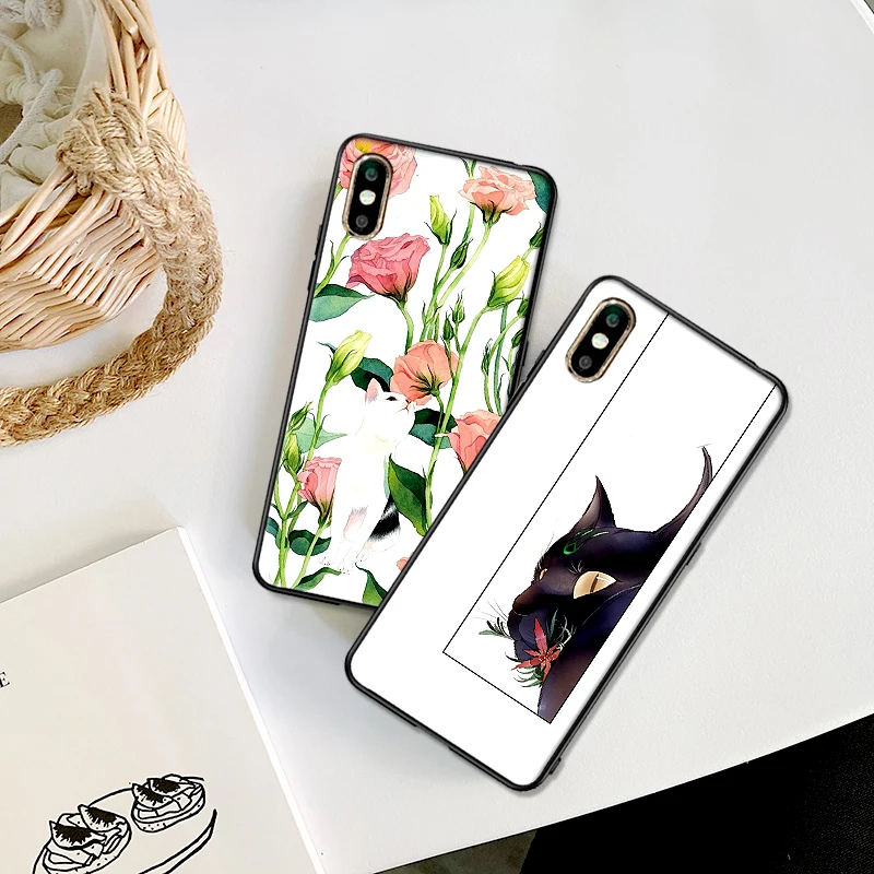 С мультяшными котами мягкий силиконовый чехол для телефона samsung A70 60 A50 A40 A30 A20 10 8 A9