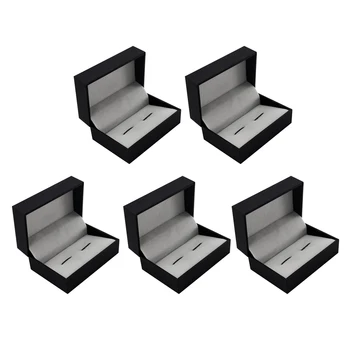 

5Pcs Cuff Links Cufflinks Holder Storage Mens Jewelry Gift Display Box Case 75 x 50 x38mm