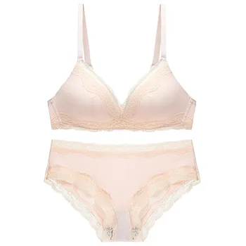 

Gather Backless Ultra-thin Comfortable Sexy Lace No trace Stereoscopic Cutout Deep V-neck Simple and adjustable Cup set Lace