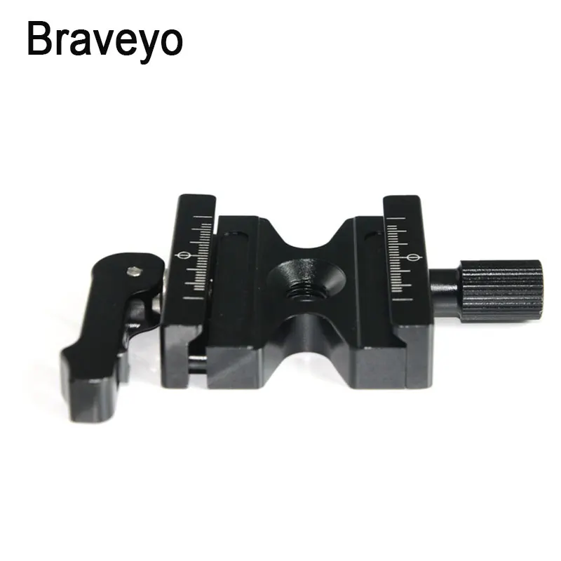 Placa de Liberação Rápida Braçadeira Dupla Bloqueio Titular Clipe Câmera Tripé Monopé Montagem Tiro Adaptador para Arca Swiss Placa Ballhead - Image 3