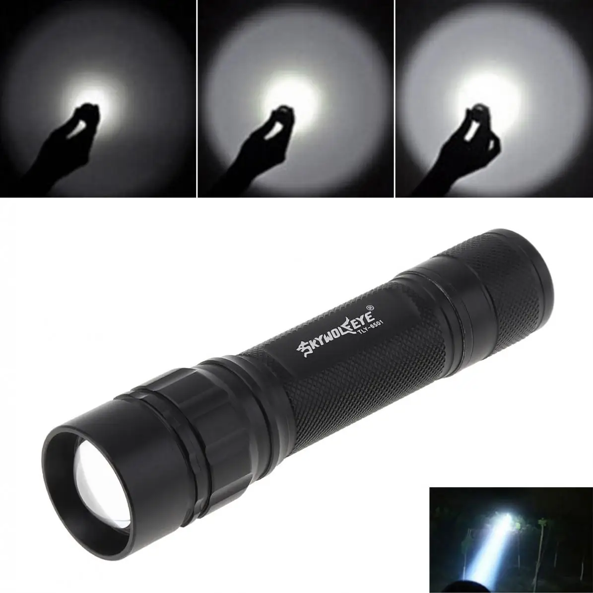 SKYWOLFEYE 8000LM NEW XPE LED-Taschenlampe AAA Batterie Stream Lampe TorchWH HS 