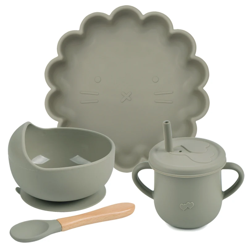 L 4pcs Army Green