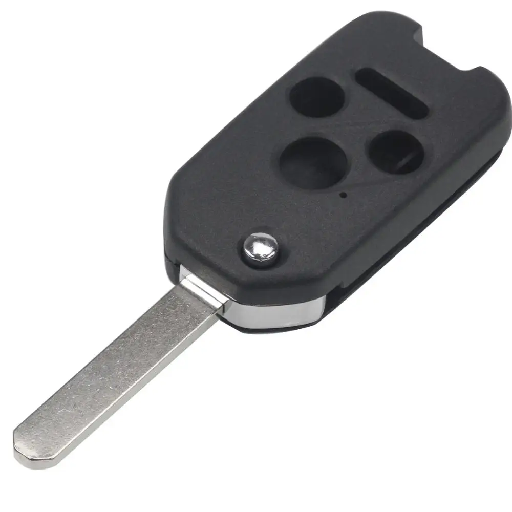 Лезвие 3+ 1 2+ 1 2/3 кнопки дистанционного управления модифицированный откидной складной чехол для автомобильного ключа чехол для HONDA Accord Civic CRV Pilot Fit Ключи - Количество кнопок: 3B WITH PANIC