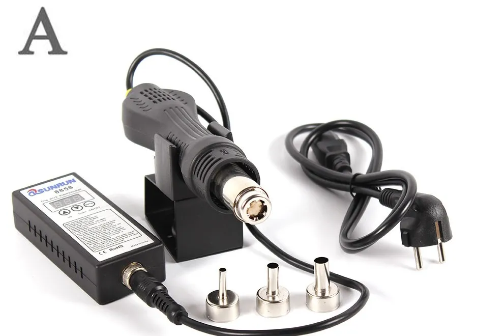 CAMEL Soldering Station 8858 Portable Adjustable Hot Air Desoldering Station Hot Air Soldering Station Hot Air Gun - Цвет: CAMEL