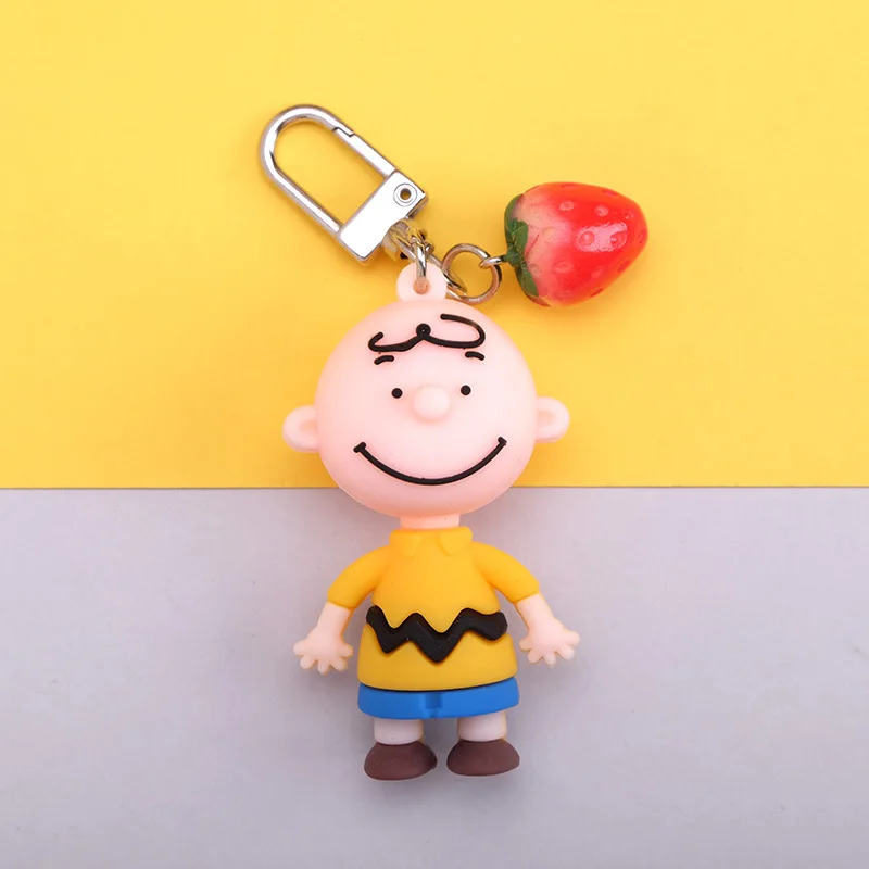 Мода INS милый мультфильм Charlie коричневая цепочка для ключей дам креативная