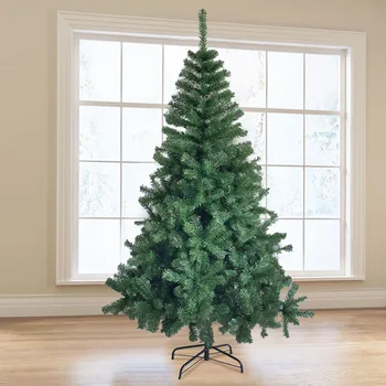 

6 Ft Christmas Tree Eco-friendly Artificial Pin e Tree 800 Tips with Metal Stand Xmas Tree Winter Holiday Seasonal Party Decor#3