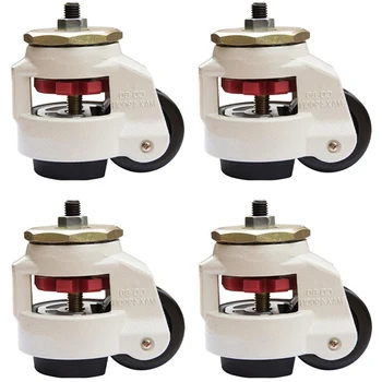 

Retractable Leveler Stem Casters-4 Pack-2.400 Lbs Each-Threaded Rod Version-12MM Bolt / Hardware