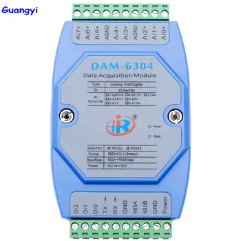 

Guangyi DAM6304 hybrid analog digital input data acquisition module Modbus voltage current converter