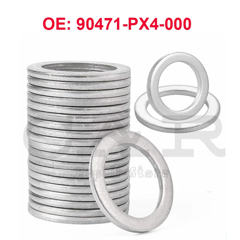 30PCS 18x26x2mm Aluminum Transmission Oil Drain Plug Washers for Honda