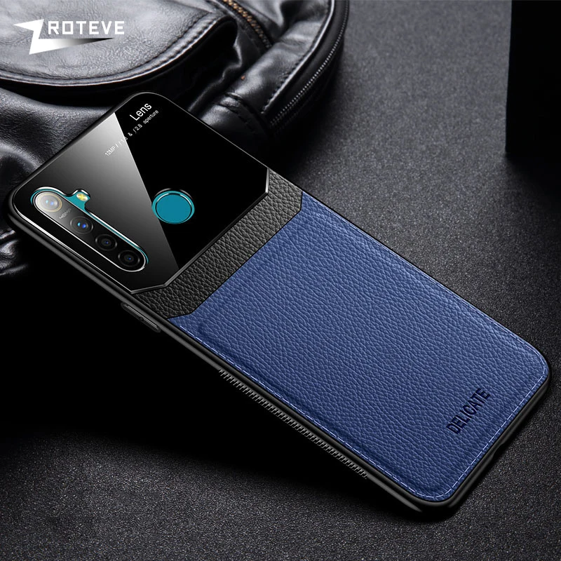 Redmi Note 8 Pro 8 T чехол Zroteve силиконовый стеклянный чехол для Xiaomi Redmi Note 8 Pro Кожаный чехол Xiami Xiomi Redmi Note 8 T Pro 8 T - Цвет: Синий