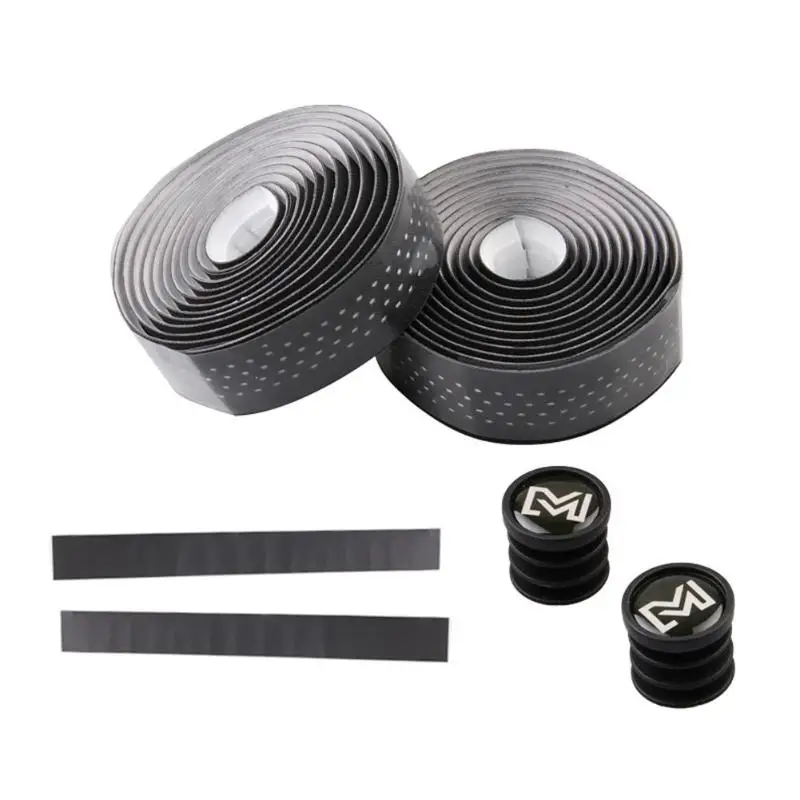 

2pcs/set Bike handlebar tape bar Anti-skid Breathable Mountain Road Bicycle Non Slip Handlebar Belt Cork Wrap Grips Strap