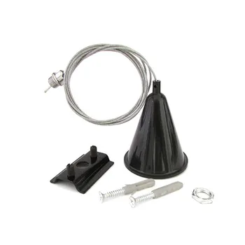 

LEDLUX CB6680 cable Kit suspension track Mono phase wire black color 150cm one side