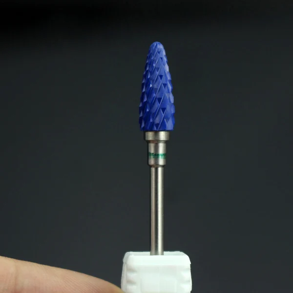 Керамический сверло для ногтей фрезы для маникюра роторные Сверла Электрический станок аксессуары фрезы для дизайна ногтей инструмент - Цвет: Blue 1