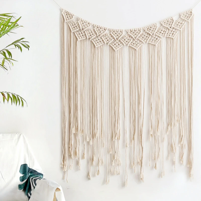 Wall Hanging Woven Bohemian Tassel Wedding Decoration Manual Comfortable Banner Craft Gift Home Handmade Blanket Decor Tapestry
