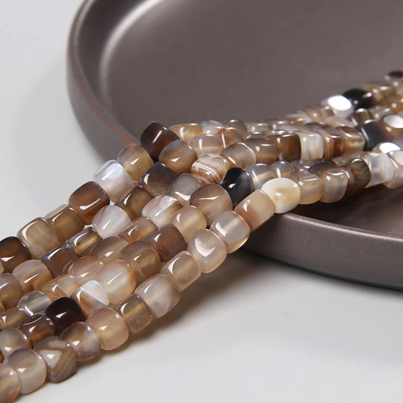 Smooth Natural Botswana Agate Beads, 8mm, 15 Inches Strand at Rs 450