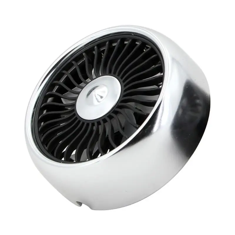 

Electric Car Fan 3 Speed Adjustment USB Dual Head Car Auto Cooling Air Circulator Fan Air Conditioner with Colorful Light for RV