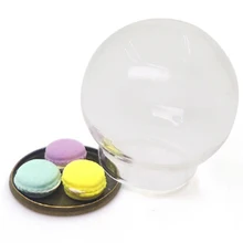 

Transparent Glass Biscuits Mini Can Candy Jar With Removable Alloy Cover For 1:12 Doll Houses Miniature Furniture Accessories